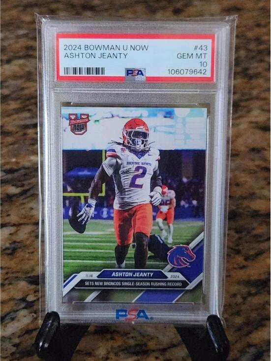 Other - 🔥 2024 Topps Bowman U Now Ashton Jeanty #43 Rookie RC PSA GEM MT 10🔥